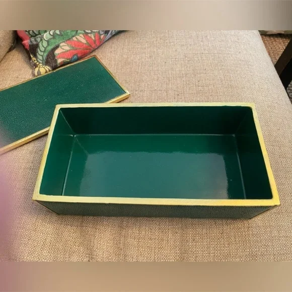 Uttermost Karis Emerald Green Decorative Storage Box - Picture 4 of 9